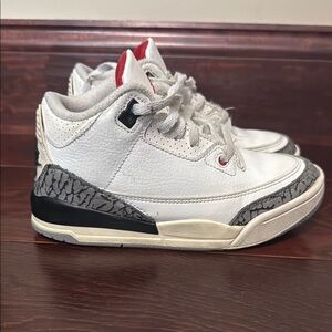 Jordan 3 Retro White Cement Reimagined Size 13 kids Preowned